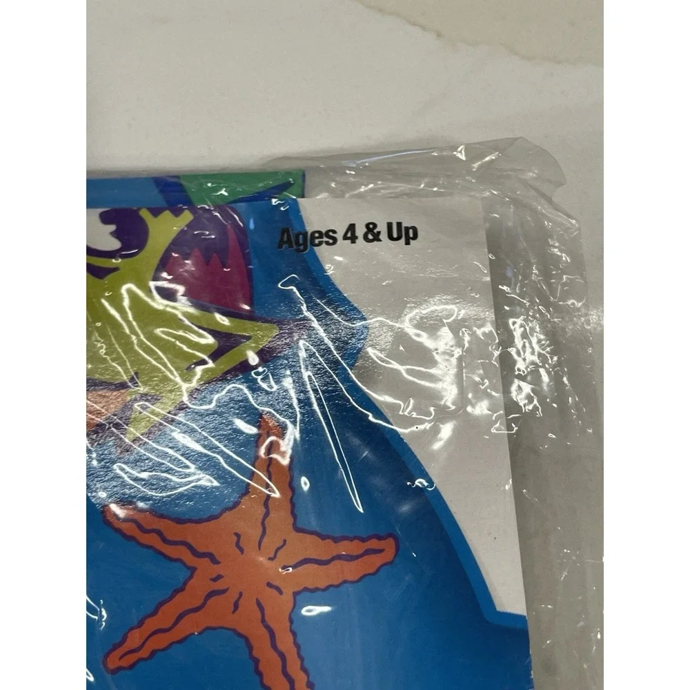 Lot of 2 Aqua Leisure Inflatable Swim Ring‎ Float Pool Water New Y2K 1990s Fish